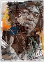 Jimi Hendrix 02 poster 50x70 cm