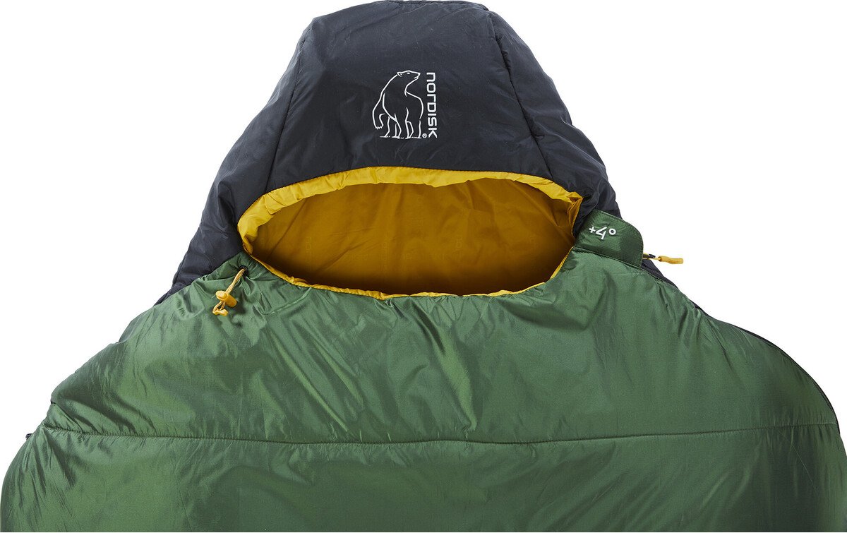 Nordisk Gormsson +4° Curve Slaapzak XL, zwart/groen