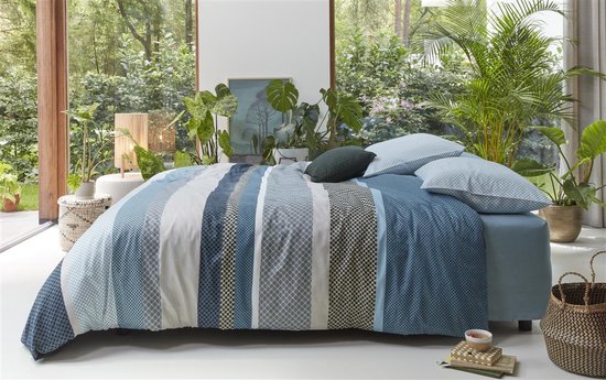 Beddinghouse Lennart dekbedovertrek - Lits-Jumeaux - 240x200/220 - Blauw van Merkloos — afbeelding 4