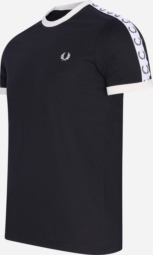 Fred Perry Taped ringer t-shirt - black