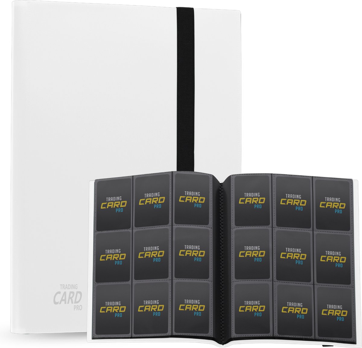 TradingCardPro® Verzamelmap Kaarten – A4 Binder - Geschikt voor Pokémon kaarten – 360 Kaarten – 20 Pagina’s – 9 Pocket – Wit