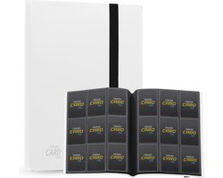 TradingCardPro® Verzamelmap Kaarten – A4 Binder - Geschikt voor Pokémon kaarten – 360 Kaarten – 20 Pagina’s – 9 Pocket – Wit