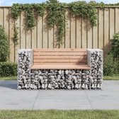 The Living Store Tuinbank Douglashout - Schanskorf - 143x71x65.5cm - Stabiele Basis - Compact Design - Geschikt voor Tuin en Patio