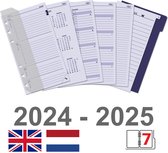 Kalpa 6347-24-25 Mini Agenda Navulling 1 Week per 2 Paginas Jaardoos NL EN 2024 2025