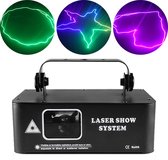 Lampe laser - Spectacle laser - Lumière laser DJ RGB Animation Lumière laser KTV Disco Siècle des Lumières de scène - Zwart