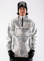 1080 PARKER-T Hoodie heren softshell | Wit | M | Wintersport Snowboard Ski Kleding
