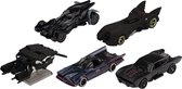 Hot Wheels Premium Batman - Speelset met 5 Speelgoed Auto's