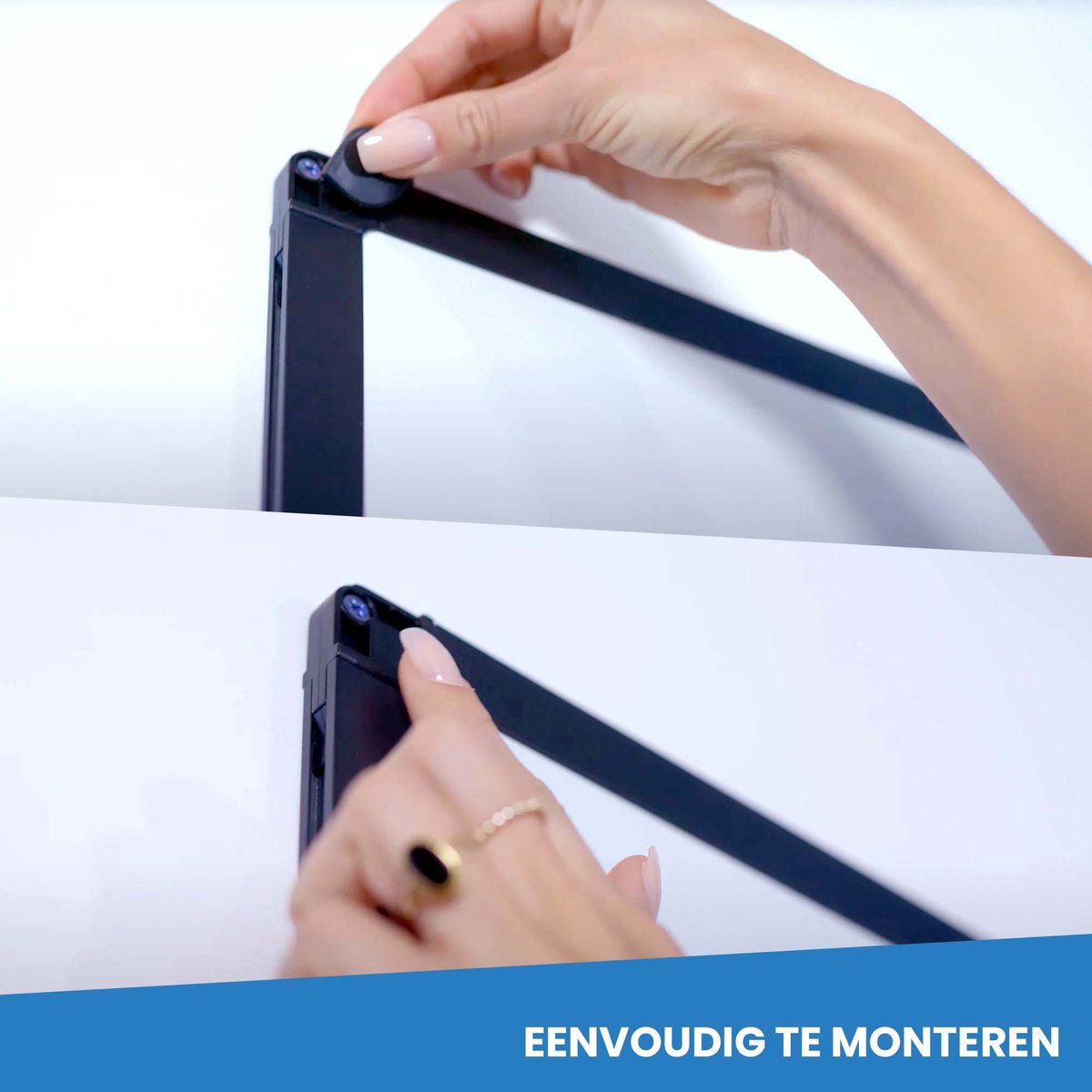 IVOL Whiteboard met zwart frame - Magnetisch - 60x90 cm thumbnail 3