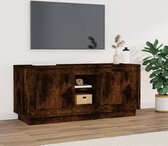 The Living Store TV-meubel Zen - Mediameubel - 102x35x45 cm - Gerookt eiken