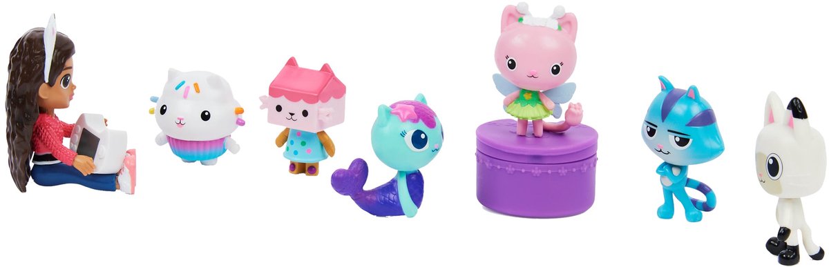 Gabby's Poppenhuis - Speelfigurenset - met Gabby, 6 katjes en 1 poppenhuispakketje — afbeelding 12