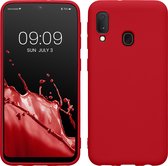 kwmobile telefoonhoesje geschikt voor Samsung Galaxy A20e - Hoesje voor smartphone - Back cover in klassiek rood