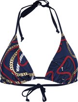 Sapph Menton Triangel Halter Bikinitop - Nautical Print - Maat S