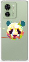 Back Case TPU Siliconen Hoesje Geschikt voor Motorola Edge 40 Smartphone hoesje Panda Color
