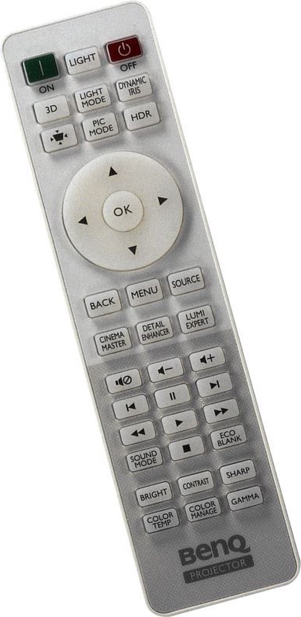 Afstandsbediening geschikt voor de BENQ HT2550 beamer, vervangt 5J.JHN06.001 / RCV015