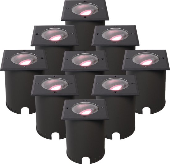HOFTRONIC - 3er GU10 Smart Lampe RGBWW, Wlan (WiFi Bluetooth) leuchtmittel RGB, 2700K-6400K (16,5 Millionen Farben) Dimmbar über App & Sprache - Kompatibel mit Alexa Echo, Siri, Google Home