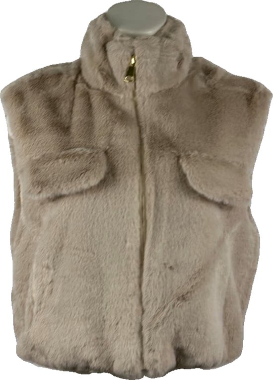 Luxe Dames Faux Fur Bontjas – Warm en Zacht - Beschikbaar in 4 stijlvolle kleuren met zakken - One Size - Beige