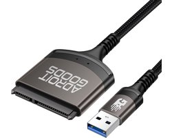 AdroitGoods Sata naar Usb-A 3.0 kabel Adapter - Harde Schijf Uitbreiden - Connector