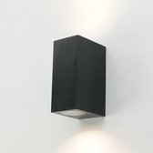 EGLO Scogliera-E Wandlamp Buiten en Binnen - GU10 - 14 cm - Zwart