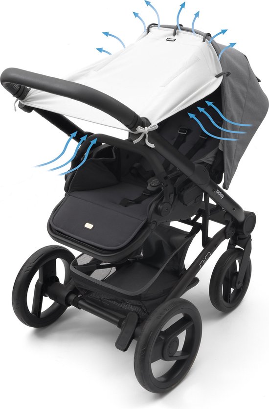 Dooky Universal Cover Zonnescherm Kinderwagen - Uni Grijs van Dooky — afbeelding 4