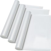 3x Antislipmat transparant 150x50 cm - Keukenlade beschermer - Mat voor bescherming - Auto antislip - Anti slip mat - Lade bescherming - Badkamer