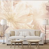 Fotobehangkoning - Behang - Vliesbehang - Fotobehang Romantische Bloemen - Kiss of Gentleness - 250 x 175 cm