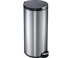 EKO - Artistic pedaalemmer 30 liter - Stainless steel Plastic - mat RVS - Prullenbak