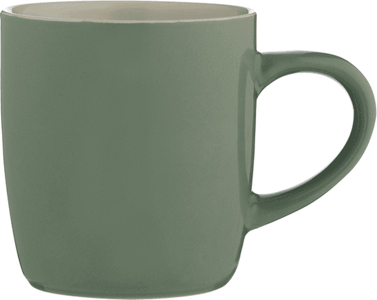 Price & Kensington mok uit aardewerk saliegroen 330ml