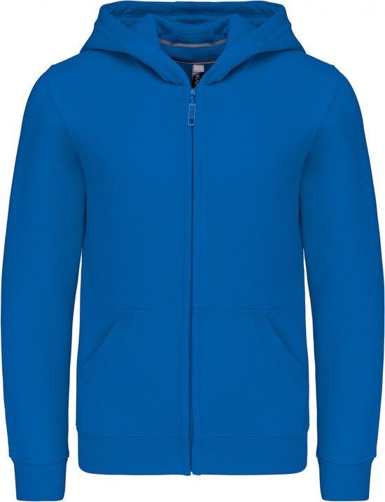 Sweatshirt Kind 8/10 Y (8/10 ans) Kariban Lange mouw Light Royal Blue 80% Katoen, 20% Polyester