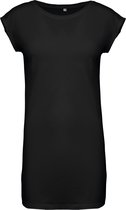 T-shirt Dames L/XL Kariban Ronde hals Korte mouw Black 100% Katoen