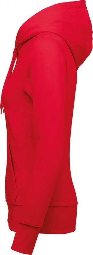 Sweatshirt Dames XS Kariban Lange mouw Red 85% Katoen, 15% Polyester