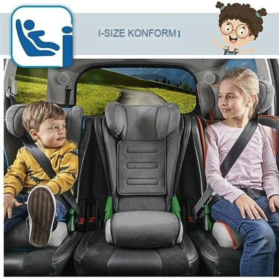 Kinderstoel Auto- Kinderzitje Auto- Zitverhoger Auto- Kinderzitje Stoelverhoger - Oranje van Kinder — afbeelding 2