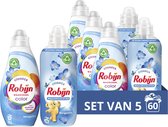 Bol.com Robijn Perfect Match Morgenfris Wasmiddel en Wasverzachter Pakket - set van 5 (60 wasbeurten) - Voordeelverpakking aanbieding