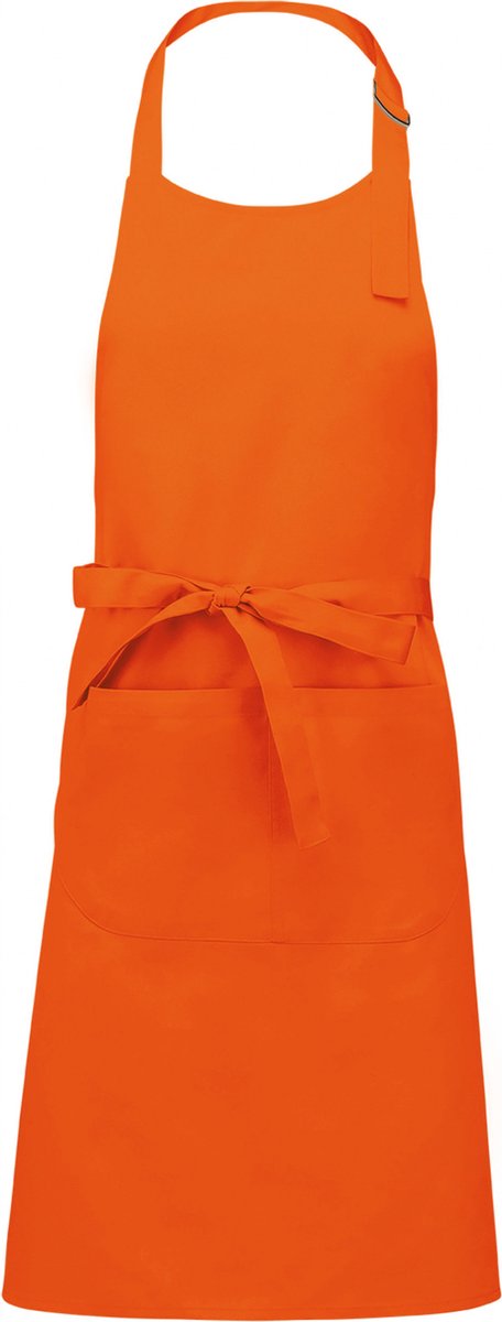 Schort/Tuniek/Werkblouse Unisex One Size Kariban Orange 35% Katoen, 65% Polyester