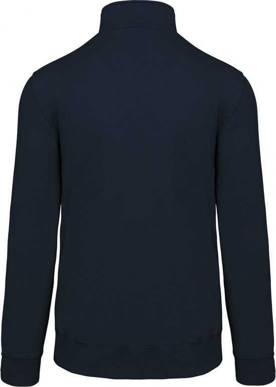 Sweatshirt Heren 3XL Kariban 1/4-ritskraag Lange mouw Navy 80% Katoen, 20% Polyester