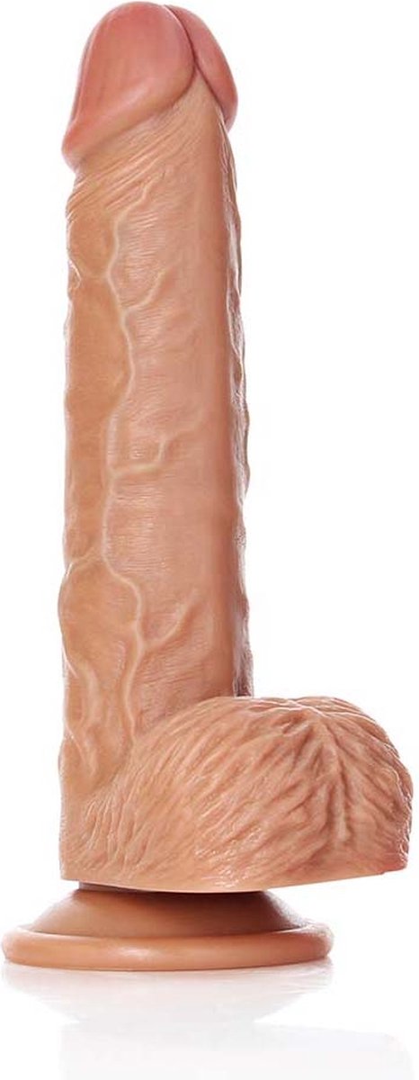 Goedkoopste Straight Realistic Dildo with Balls and Suction Cup - 8 / 20,5 cm