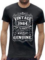 Perfection 40 jaar verjaardag t-shirt / kado tip / Heren maat M / cadeau / leeftijd / 1984/ 40 jaar shirt verjaardag man