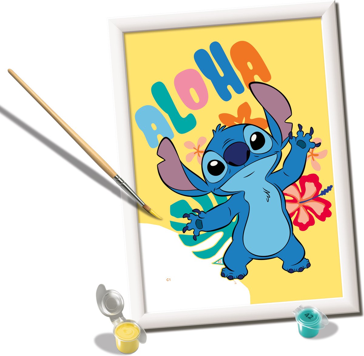 Ravensburger CreArt Disney Aloha Stitch - Schilderen op nummer voor kinderen — afbeelding 5