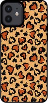 Smartphonica Telefoonhoesje voor iPhone 12/12 Pro met tijgerprint - backcover met panterprint - Bruin / TPU / Back Cover geschikt voor Apple iPhone 12;Apple iPhone 12 Pro