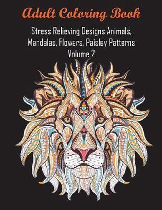 Foto: Adult coloring book stress relieving designs animals mandalas flowers paisley patterns volume 2