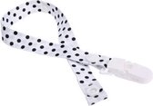 Speenkoord - speenketting zwarte stippen