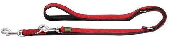Hunter Trainingslijn Neopren Nylon Rood&Zwart 200x2.5 cm