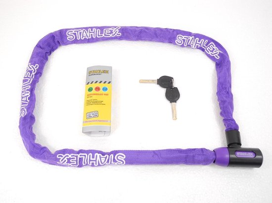 Stahlex Ø5mm / 120cm kettingslot fietsslot | 635g ideaal gewicht voor een  fietser |... | bol.com