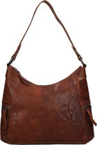 Spikes & Sparrow Medium Crossbodytas / Schoudertas Dames - Leer - Bronco - Cognac