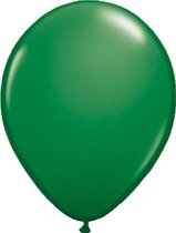 Groene ballonnen metallic 30cm - 100 stuks