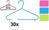 Plastic kledinghangers 30 delig