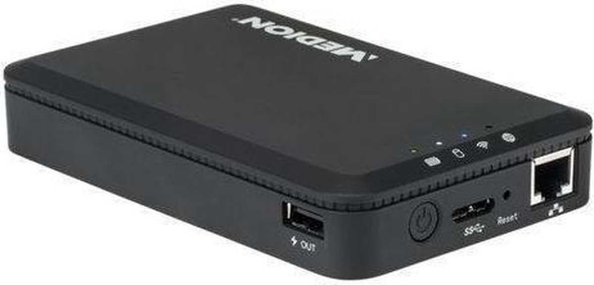 MEDION LIFE S89044 Externe WiFi harde schijf 1000 GB (2,5")