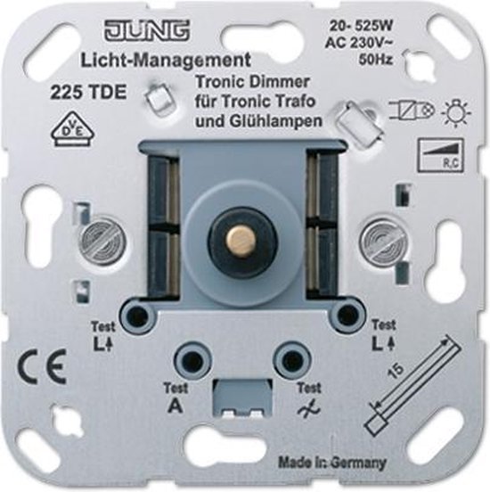 JUNG 225 TDE Ingebouwd Dimmer Metallic bol