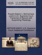 Powell (Adam) v. McCormack (John) U.S. Supreme Court Transcript of Record with Supporting Pleadings