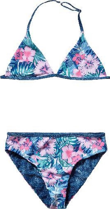 Vingino Meisjes Bikini - blauw;roze - Maat 140 | bol.com