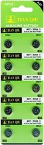 Ag 7 batterijen |Strip 10 stuks (ook bekend als AG7, LR926, G7, LR57, 195, 395) knoopcel batterijen